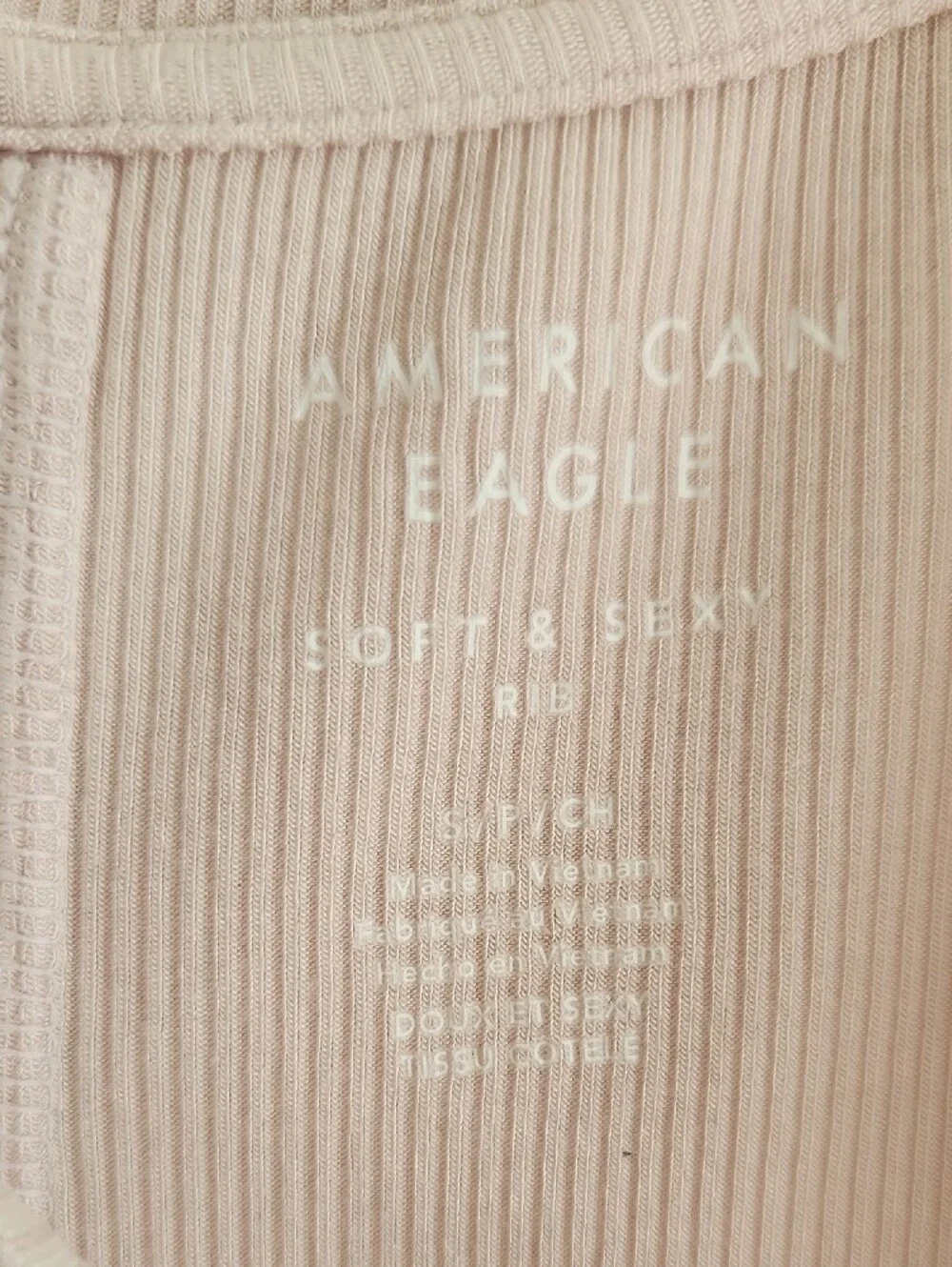 AE - Like New Blush Soft & Sexy Boxy Tee - S - Picture 2 of 4